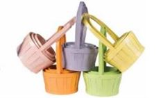 BASKET ROUND SET/3 4/ASST COLORS