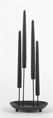 TAPER CANDLE HLD 4 21X26.5CM BLACK