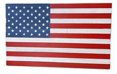 FLAG 9.75" X 18.5" WOOD