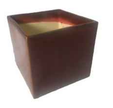 POTTERY CUBE 4.5" RED