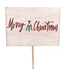 PICK MERRY CHRISTMAS 22" NAT PK/12