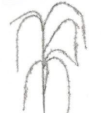 HANGING ICE BRANCH 46" SILVER