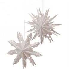 SNOWFLAKE PAPER 16" WHITE
