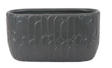 POTTERY 4.5X8X4.75" BLACK