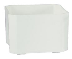 PLANTER 3.5"H 4.5X4.5"O WHITE
