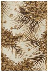 RIBBON PINE W #40X25YD IVORY