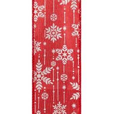 RIBBON WINTERZ W #40X25YD RED/WHT