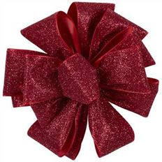 RIBBON GLTR FRST #3X25YD RED