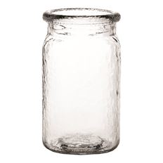JAR 6.5" HAMMERED CLEAR 24/CS