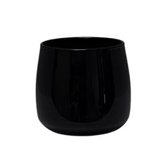 GLASS CUP 3.5X3.25" BLACK