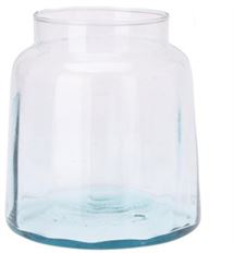 GLASS VASE 150MM SQUAT CLEAR