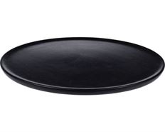 PLATE CANDLE RND 38CM BLACK