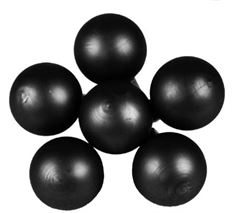 BALL GLASS 30MM MATTE BLACK 72/PK