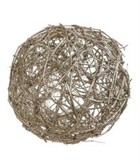 BALL TWIG GLITTER 30CM CHAMPAGNE