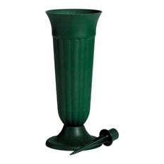 CEMETERY TRINITY URN 10"H 4"O GREEN