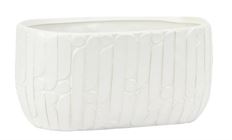 POTTERY CONTEMPO 4.5X8X4.75" WHITE