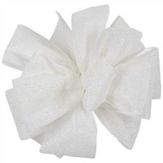 RIBBON GLTR FRST #9X25YD WHITE
