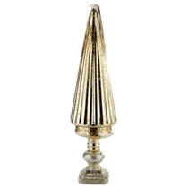 CHRISTMAS TREE GLASS 29 X 8" GOLD