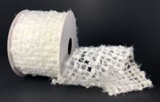 RIBBON SNOW NET 2.5"X10YD WHITE