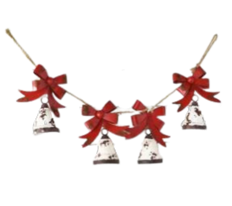 GARLAND BELL METAL 6' RED/WHITE