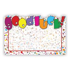 CARD GOOD LUCK RAINBOW 50/PKG