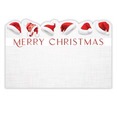 CARD CHRISTMAS SANTA HAT 50/PKG