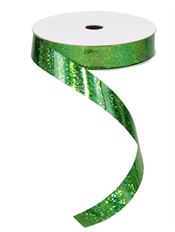 HOLOGRAPHIC 5/8" EMERALD GREEN 50YD