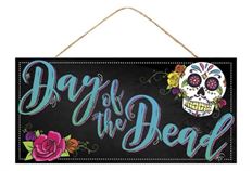 DAY OF THE DEAD SIGN 12.5" WIDE 6"H