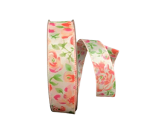 ROSES WATERCOLOR PK SALMON 09 50YD