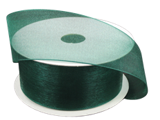 ORGANZA HUNTER GRN 5/8" 100YD