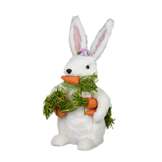 EASTER BUNNY 14.25" WHITE