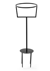 POT STAKE HOLDER 21.25X6.5" BLACK