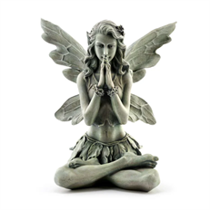 FAIRY MEDITATING 11X10.25" GREEN