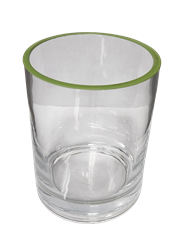 CANDLEHOLDER VASE12X15CM LIME