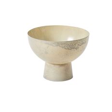 COMPOTE METAL 8.5X6.5" IVORY