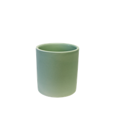 POTTERY CYLINDER 3" GREEN
