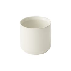 POTTERY CYLINDER 2.5X2" WHITE