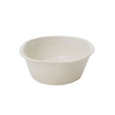 POTTERY BOWL 3.25X8.5" WHITE