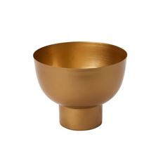 METAL BOWL HARLOW 7X9" GOLD