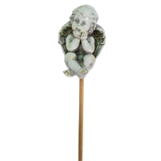 PICK CHERUB 2.25" 14" WHITE