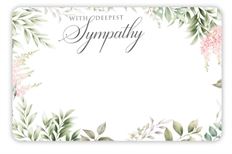 CARD DEEPEST SYMPATHY 50/PKG