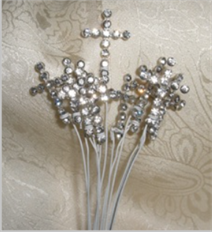 CROSS RHINESTONE CRYSTAL 12/PK