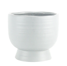 POTTERY 5.5X6.25" WHITE