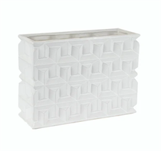 POTTERY  8.75X11.75X4.75 WHT