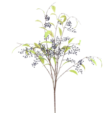 BERRY TWIG BRANCH 40" BLUE