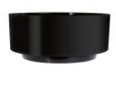 DESIGN BOWL 3.75&quot;H 8.5&quot;O BLACK
