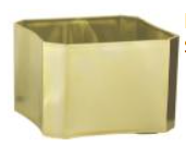 PLANTER 3.5"H 4.5X4.5"O GOLD