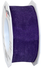 SHEER ORGANDY WIRED 1.5"X22YD PURP