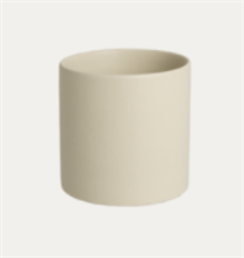 CERAMIC CYLINDER 14CM M CREAM