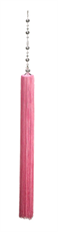 TASSEL WITH BEADS 45" PINK